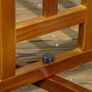 Cancellino per Cani  Pieghevole 181x35x76 cm in Legno di Pino Marrone Scuro