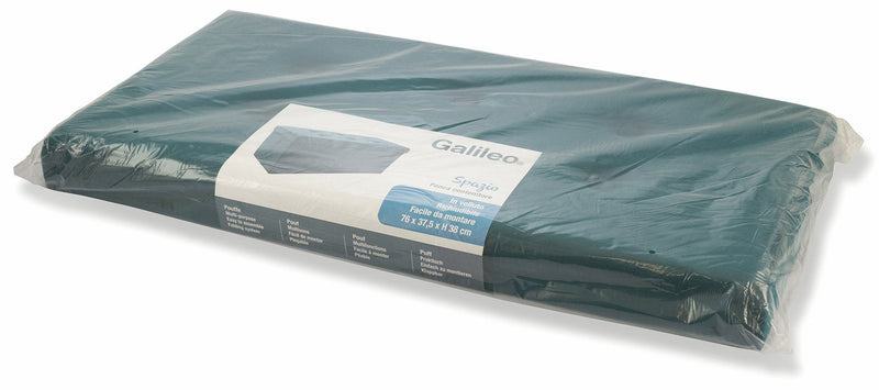 Baule Cassapanca Pouf Contenitore in Velluto Soriani Petrolio