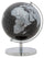 Globe Noir Ø20x28 cm Plastique et Fer Noir et Argent