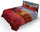 Parure de lit double et taies d'oreiller en coton avec imprimé