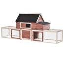 Pollaio Gabbia per Galline da Esterno 290x71x119 cm in Legno 