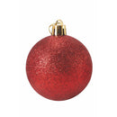 Set 8 Palle di Natale Ø6 cm in Plastica Rosso