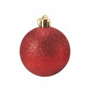 Set 8 Palle di Natale Ø6 cm in Plastica Rosso