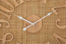 Orologio da Muro Boho Ø 60x4,5 cm in Rattan
