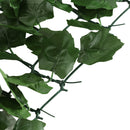 Rotolo di Siepe Finta per Balcone e Giardino 300x100 cm con Foglie di Edera in PE Verde Scuro      