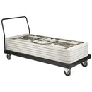 Tavolo Catering 180x75x74 h cm in Acciaio Bianco