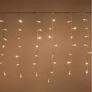 Luci di Natale tenda 400 Led plastica bianco caldo cm 750