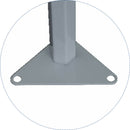 Gazebo da Giardino Pieghevole 3x3m in Acciaio e Tessuto Bianco