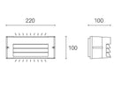 Applique da Esterno a LED 10W 3000K Sovil Alluminio