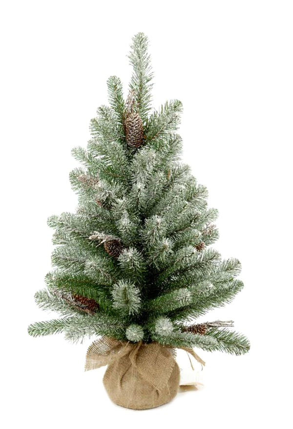 online Mini Sapin de Noël Artificiel H65 cm Sapin Enneigé avec Pommes de Pin 65 Pointes Vert