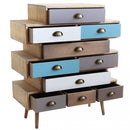 Mobiletto Kingston 80x36,5x91,5 h cm in Legno Multicolor