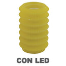 Candela led lanterna giallo fontana cm Ø13,5xh20