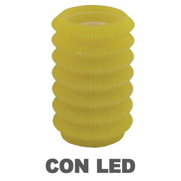 sconto Lanterne bougie led fontaine jaune cm Ø13,5xh20