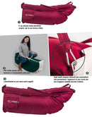 Slitta per Neve 135x38x34 cm in Acrilico Pomodone Slittone Grigio Scuro