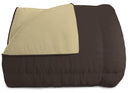 Trapunta Invernale Doubleface 300gr Marrone\/Panna