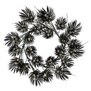 Coroncina nero e oro cm Øxh26