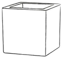 Vaso in Resina Tulli Schio Cubo Essential Bronzo Varie Misure
