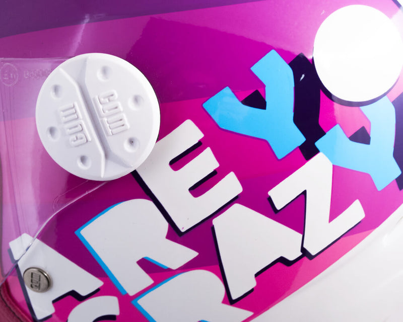 Casco Demi-Jet per Bambini Visiera Sagomata CGM Sport 205G Fucsia Metal Varie Misure