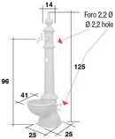 Fontana da Giardino con Rubinetto e Idrante in Ghisa Morelli Monachella