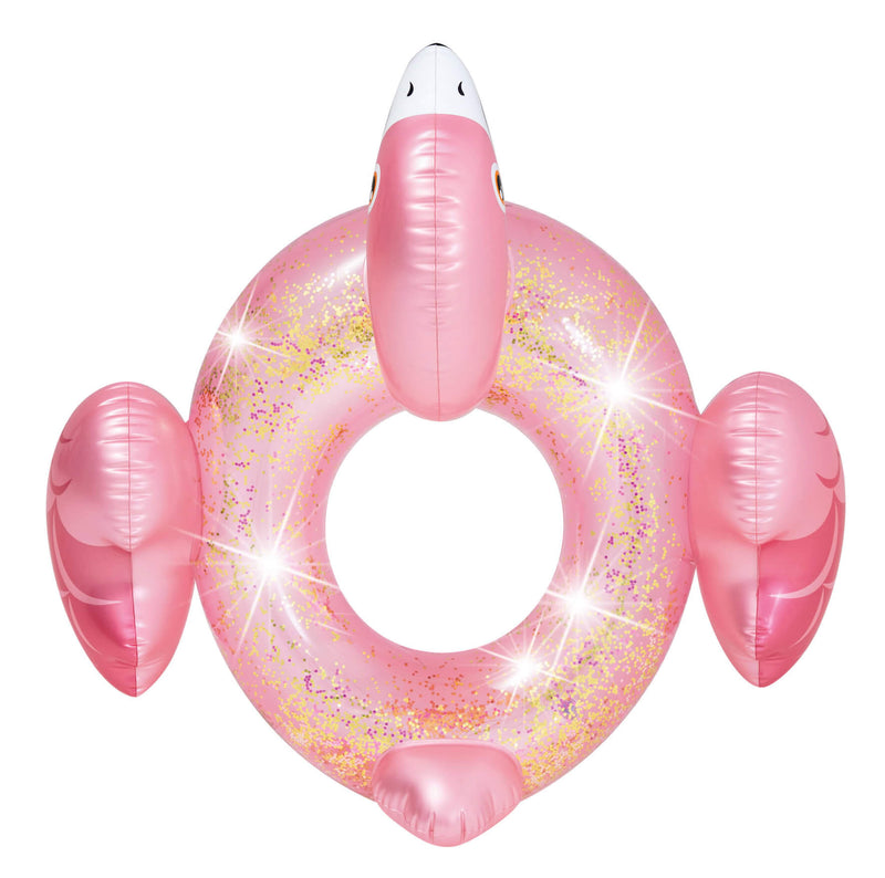 Salvagente Fenicottero Rosa Glitter 99x89x71 cm Intex A56251NP/EP