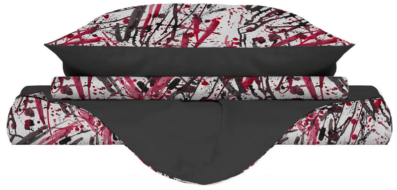 Copripiumino con Federe Stampato in Microfibra Crazy Varie Misure