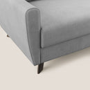Divano Letto 3 Posti 208x97x96 cm in Tessuto Grigio Chiaro