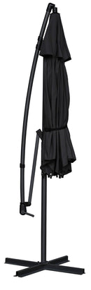 Ombrellone Decentrato da Giardino Ø3m Malta Grigio Scuro