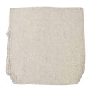 Tappeto Bagno Design Trama Semplice 50x150 cm in Cotone Bianco