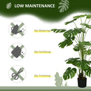 Pianta Artificiale Monstera da Interno e Esterno H180 cm con Vaso Verde