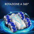 Auto Telecomandata 2.4GHz Stunt con Rotazione Acrobatica e Getto d'Acqua Grigio