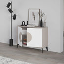 Madia 2 Ante 110x35,6x82 cm in MDF Gora Light Mocha