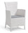 Fauteuil de jardin 62x60x89 cm en Keter Iowa Dining Chari White Resin