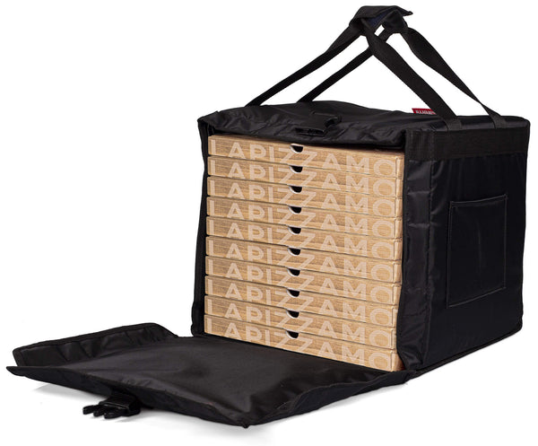 Sac isotherme rigide magnétique pour pizzas à emporter 10 cartons Safemi Magnetic 10 Noir sconto