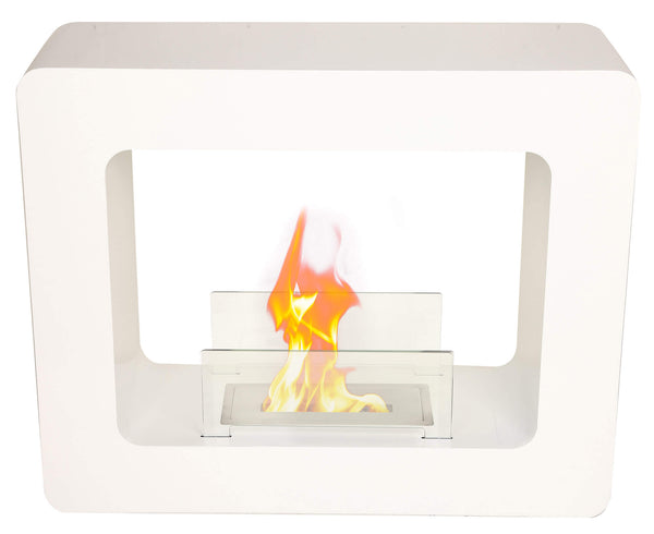 Cheminée Bioéthanol au Sol 74x60 cm Vannini Tikal Blanc sconto