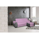 Copridivano Trapuntato in Microfibra con Penisola Destra Lilla