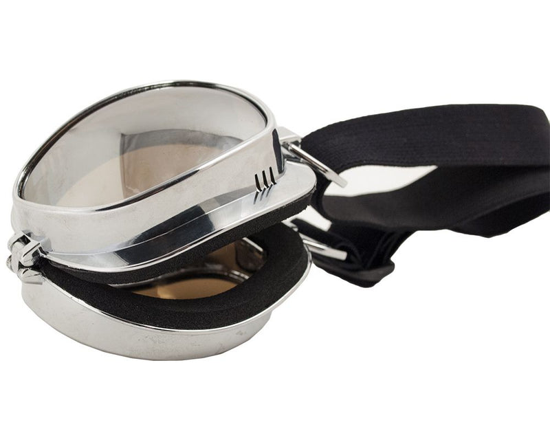 Occhiali per Moto Telaio Silver Lenti Fumè CGM Classic 701V