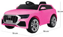 Macchina Elettrica per Bambini 12V con Licenza Audi Q8 Rosa