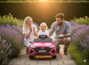 Macchina Elettrica per Bambini 12V Licenza Ufficiale Audi SQ8 E-Tron con Telecomando e Sedile Pelle Rosa