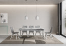 Tavolo Allungabile 180-284x90x80 cm Romagna Iron Bianco Frassino