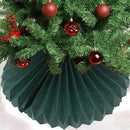 Copribase Albero di Natale 90 cm Verde Decorazione Collare per Base Natalizia