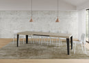  Tavolo Allungabile 180-284x90x77 cm Flame Cashmere Telaio Antracite