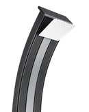 Doccia Solare Ibrida da Giardino 40L Miscelatore e Doccetta Lavapiedi Antracite