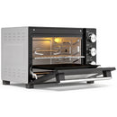 Forno Elettrico 1500 W 36 L 53,1x38x35 cm con Temperatura Regolabile Max 230° Timer 60 min Griglia Teglia e Manico      