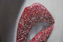 Stampa su Tela con Applicazioni Lady Lady Hat 120x3,8x80 cm in Legno di Pino e Canvas Multicolor