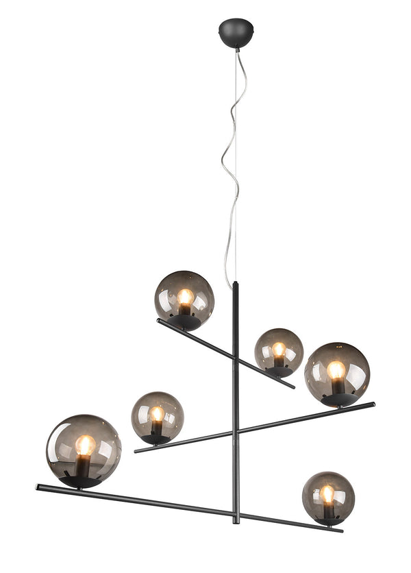 prezzo Lampada a Sospensione da Interno Attacco E14 in Metallo Antracite