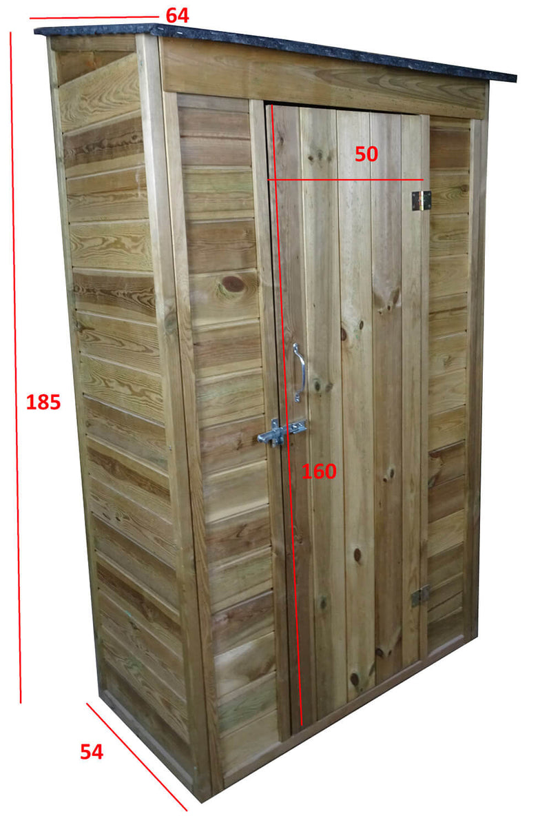Casetta Box da Giardino 111x64xH186 cm in Legno 12mm  Armoire