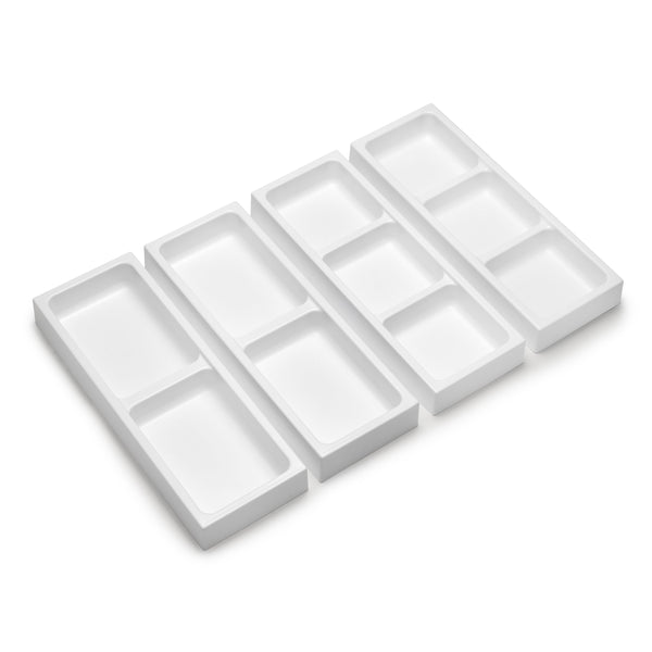 Set Organizer per Cassetti da Bagno Laterali in Plastica Emuca Tidy Grigio Antracite prezzo