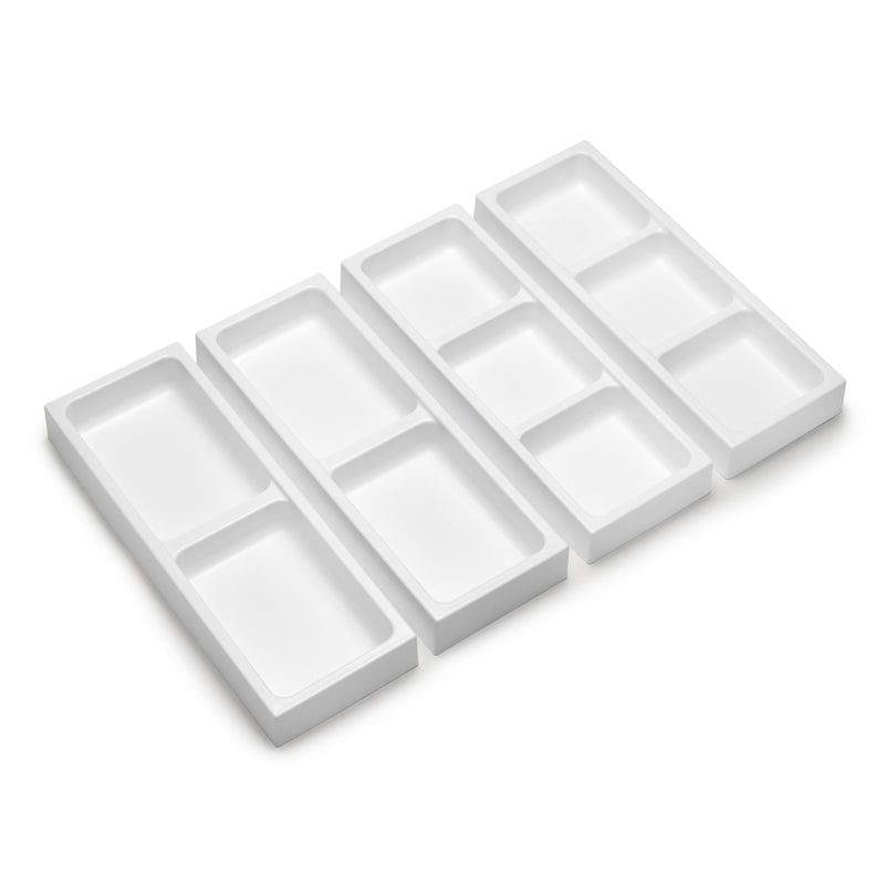 Set Organizer per Cassetti da Bagno Laterali in Plastica Emuca Tidy Grigio Antracite