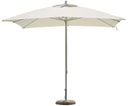 Ombrellone da Giardino 3x3 m Palo Ø48 mm in Alluminio Telo Bianco