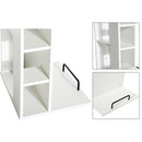 Scrivania da Ufficio Porta PC con Ripiano Tastiera Bianco 74x120x60 cm 